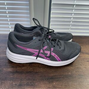 Asics Womens Patriot 12 Gray/Grape 1012A705  Running Shoes Sneakers Sz 9